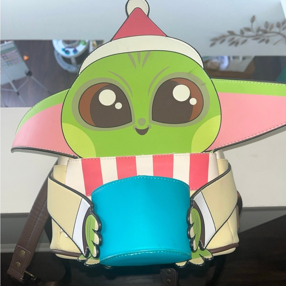 Loungefly Green and Blue Baby Alien Backpack